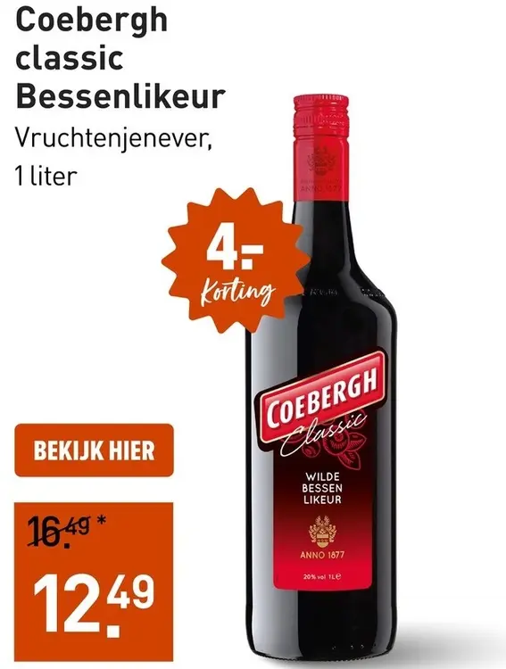 Aanbieding: Coebergh classic Bessenlikeur