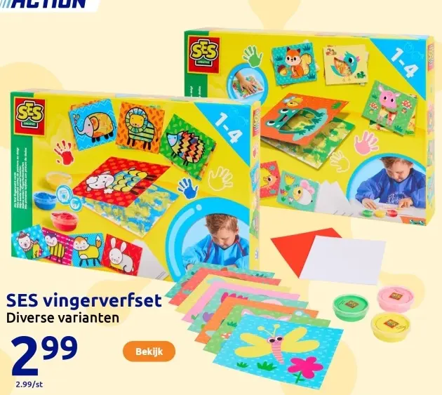 Aanbieding: vingerverfset