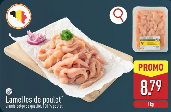 Offre: Lamelles de poulet
