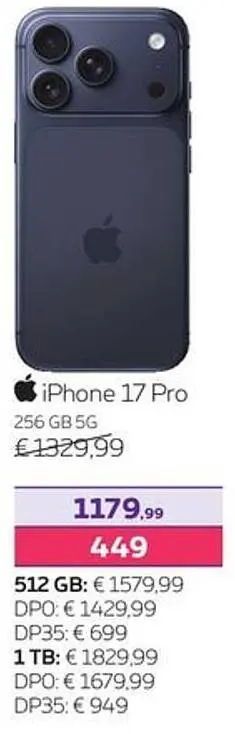 Promotie: iPhone 17 Pro