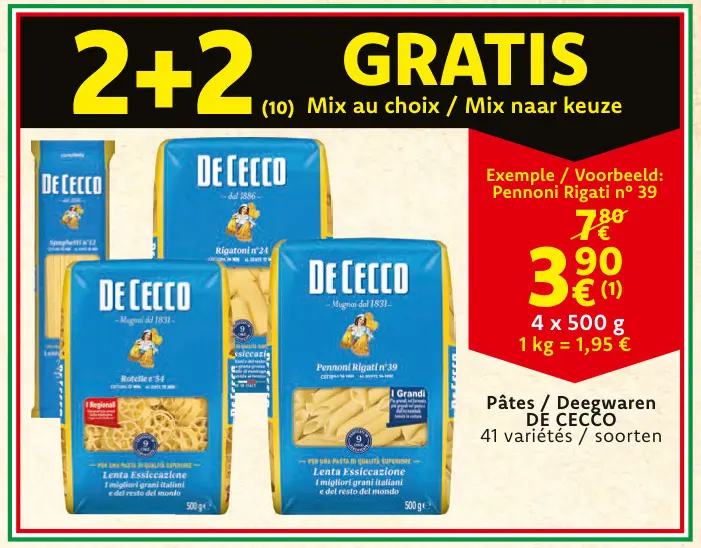 Offre: Pennoni Rigati n° 39