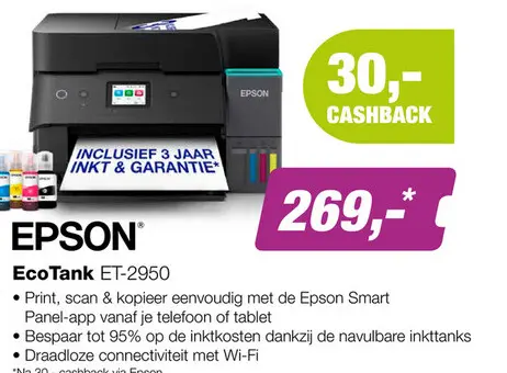 Aanbieding: Epson EcoTank ET-2950