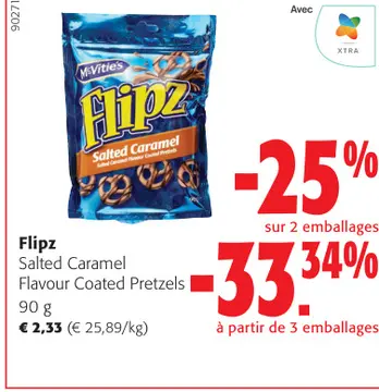 Offre: Flipz Salted Caramel Flavour Coated Pretzels