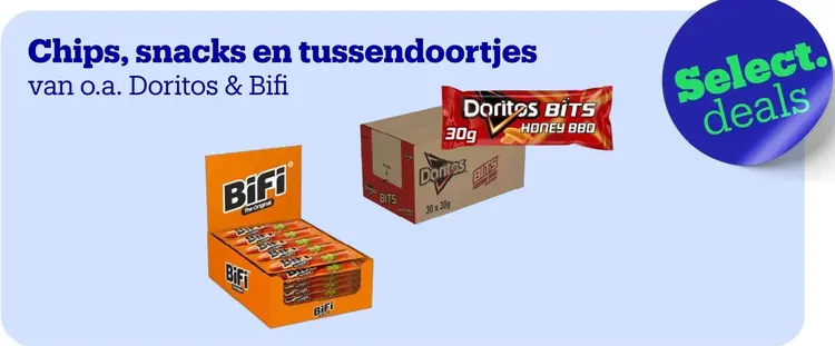 Aanbieding: Chips, snacks en tussendoortjes