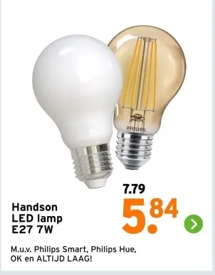 Aanbieding: LED lamp E27 7W