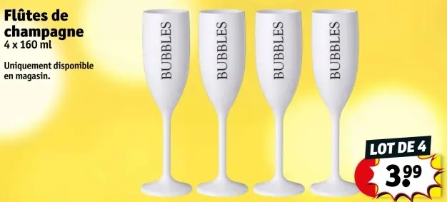 Offre: Flûtes de champagne