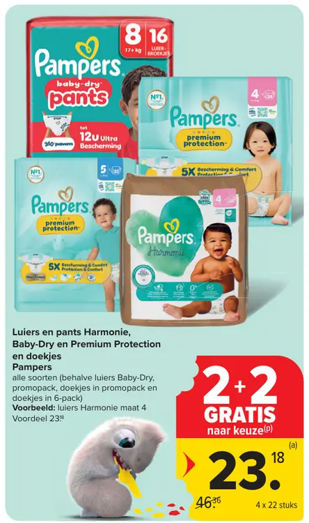 Promotie: Luiers en pants Harmonie, Baby-Dry en Premium