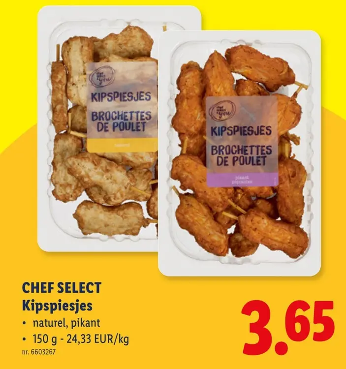 Promotie: Kipspiesjes