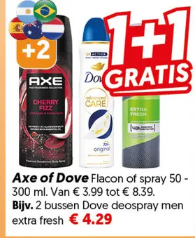 Axe of Dove Flacon of spray