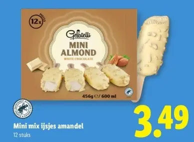 Aanbieding: Mini mix ijsjes amandel