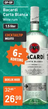 Aanbieding: Bacardí Carta Blanca
