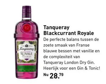 Aanbieding: Tanqueray Blackcurrant Royale