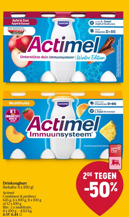 Promotie: Actimel Drinkyoghurt