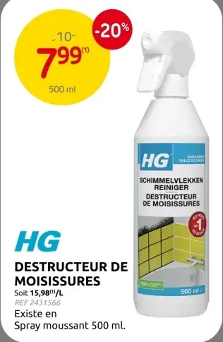 Offre: Destructeur de moisissures