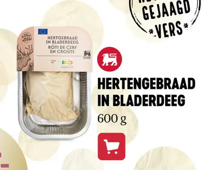 Aanbieding: Hertengebraad in bladerdeeg