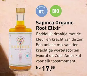 Aanbieding: Sapinca Organic Root Elixir