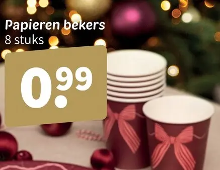 Promotie: Papieren bekers