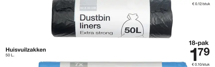 Promotie: Dustbin liners