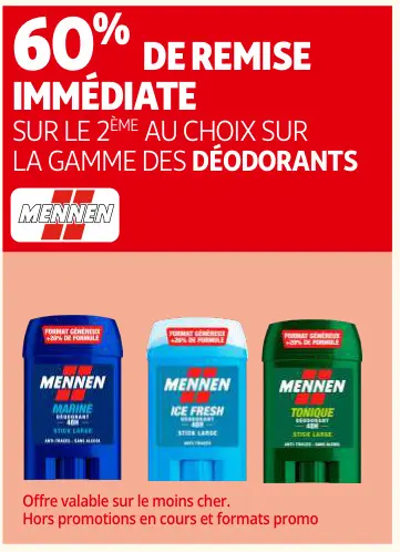 Offre: Déodorants