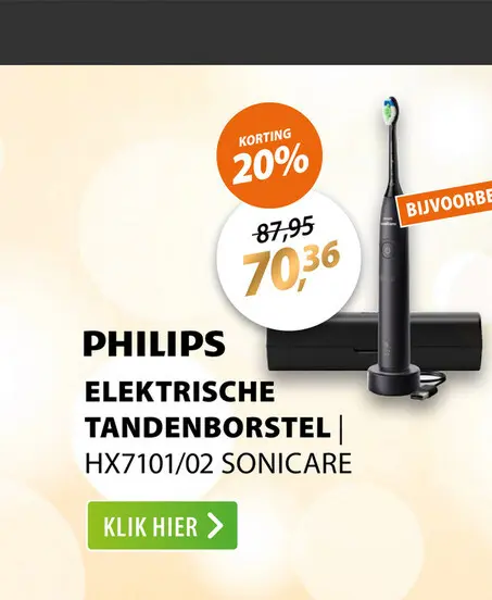 Aanbieding: Philips HX7101/02 Sonicare Zwart