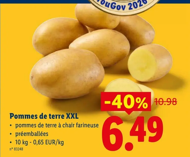 Offre: Pommes de terre XXL
