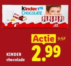 Aanbieding: Kinder chocolade