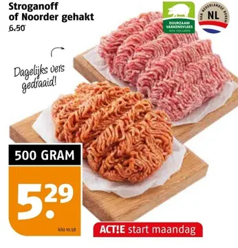 Aanbieding: Stroganoff of Noorder gehakt