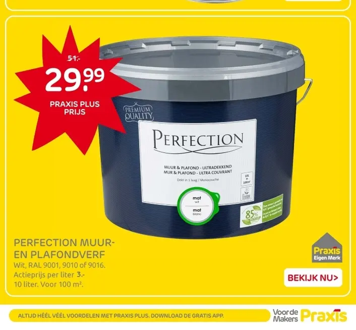 Aanbieding: Perfection muur- en plafondverf