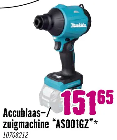 Aanbieding: Accu blaas- en zuigmachine XGT AS001GZ (zonder accu)