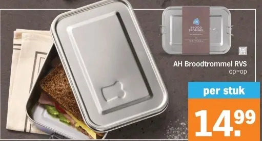 Aanbieding: Broodtrommel RVS