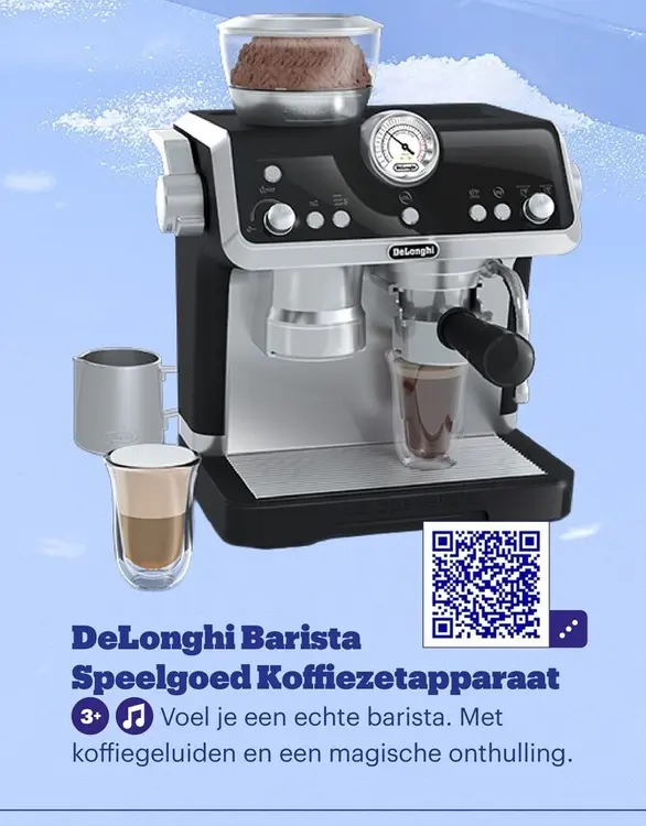 Promotie: DeLonghi Barista Speelgoed Koffiezetapparaat