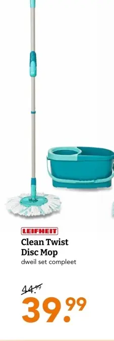 Aanbieding: Clean Twist Disc Mop