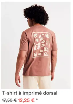 Offre: T-shirt à imprimé dorsal