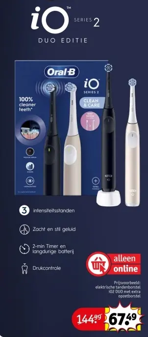 Aanbieding: Oral-B iO Series 2 DUO Editie