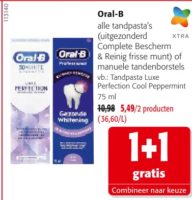 Promotie: Alle tandpasta's