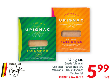 Aanbieding: Upignac Snede foie gras