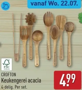 Aanbieding: Keukengerei acacia