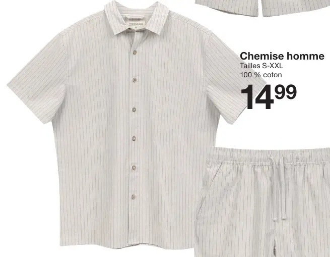 Offre: Chemise homme