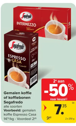 Promotie: Gemalen koffie of koffiebonen