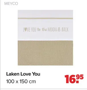 Aanbieding: Laken Love You