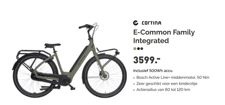 Aanbieding: Cortina E-Common Family Integrated