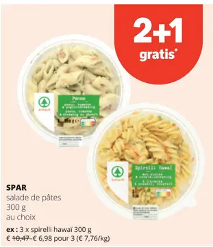 Offre: salade de pâtes
