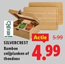Aanbieding: Bamboe snijplanken of theedoos