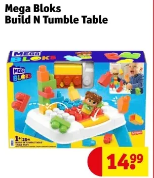 Aanbieding: Mega Bloks Build N Tumble Table