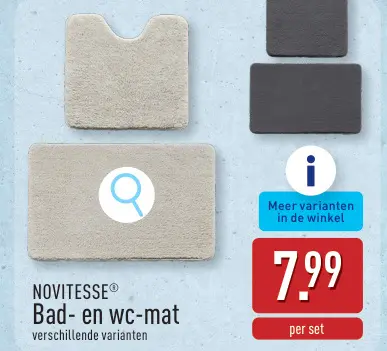 Promotie: Bad- en wc-mat