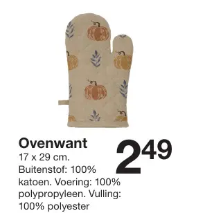 Promotie: Ovenwant