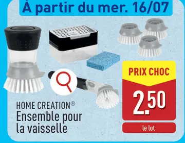 Offre: Ensemble pour la vaisselle
