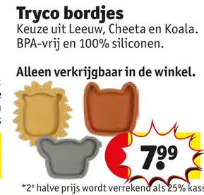 Aanbieding: Tryco bordjes
