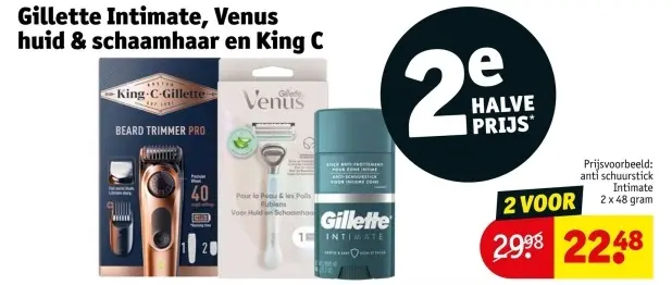 Aanbieding: Gillette Intimate, Venus huid & schaamhaar