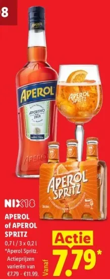 Aanbieding: Aperol of Aperol Spritz